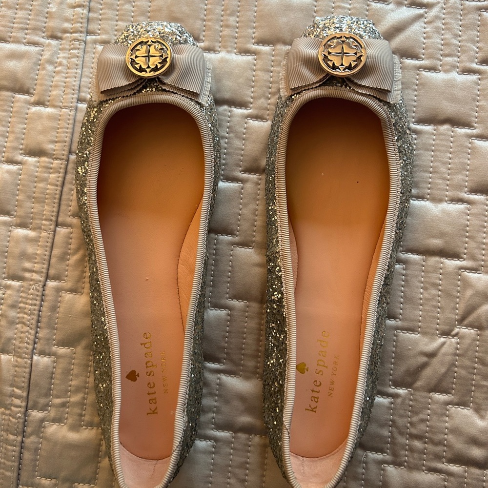 Kate spade glitter flats